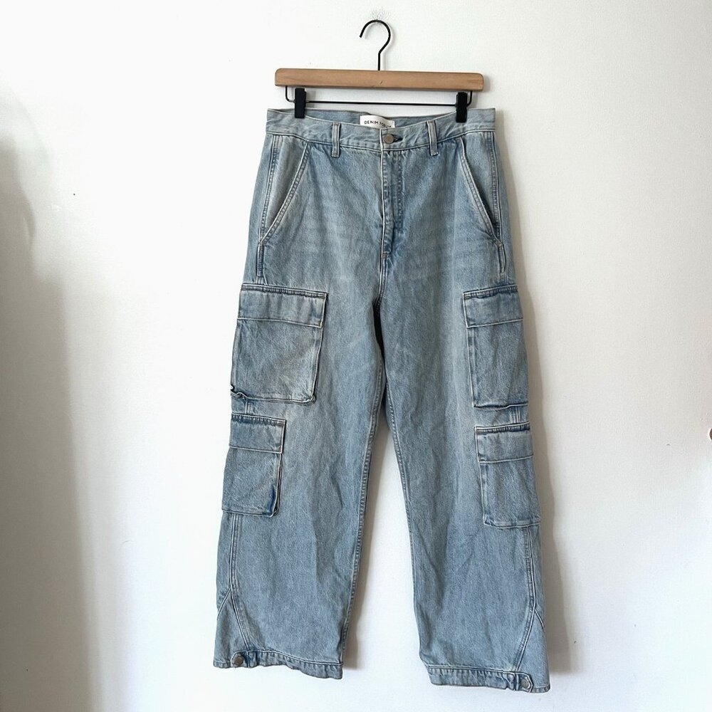 Denim Forum The ‘90s Millie Hi-Rise Cargo Jeans Women’s Size 30